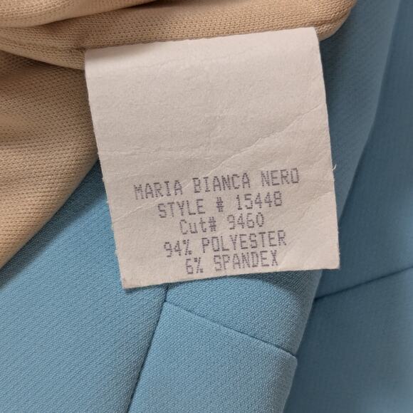 Maria Bianca Nero Aqua Backless Stretch Cutout Mermaid Dress Size 4 - Picture 10 of 16